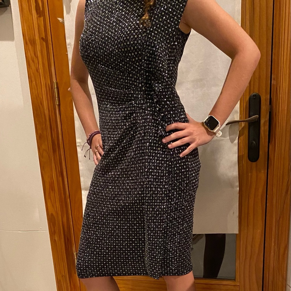 enfocus studio black sparkly dress size 6